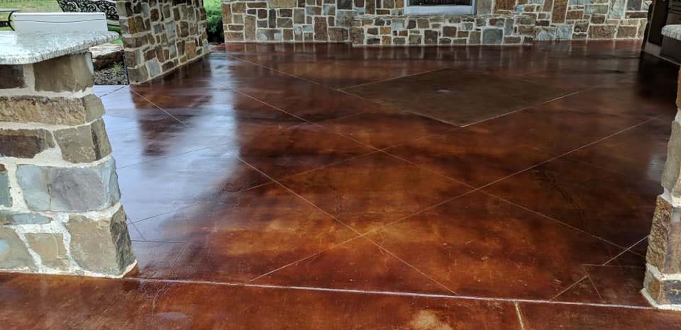 Grapevine Stained Concrete Floors